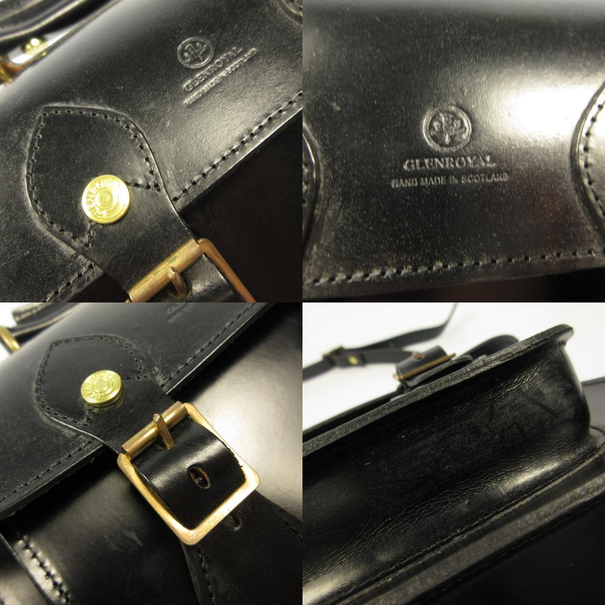 【中古】GLENROYAL | グレンロイヤル サッチェルバッグ 9インチ その他バッグ 2wayバッグ ブラック【姫路東店】
