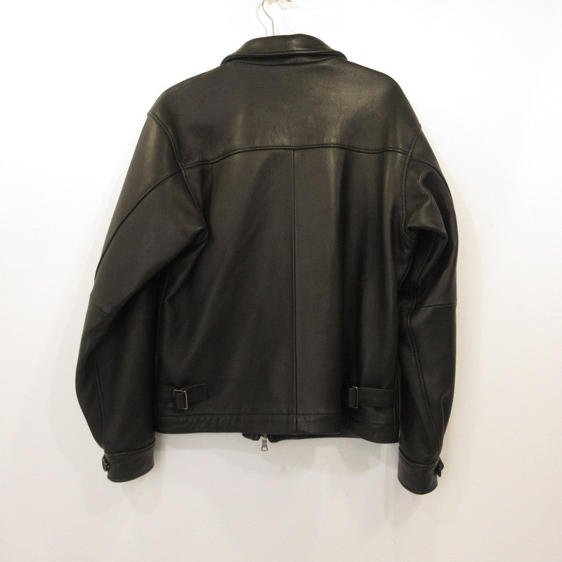 【中古】FIDELITY | フェデリティー LAMB LEATHER ZIP BLOUSON レザー 26375000 ブラック サイズ：M【姫路東店】