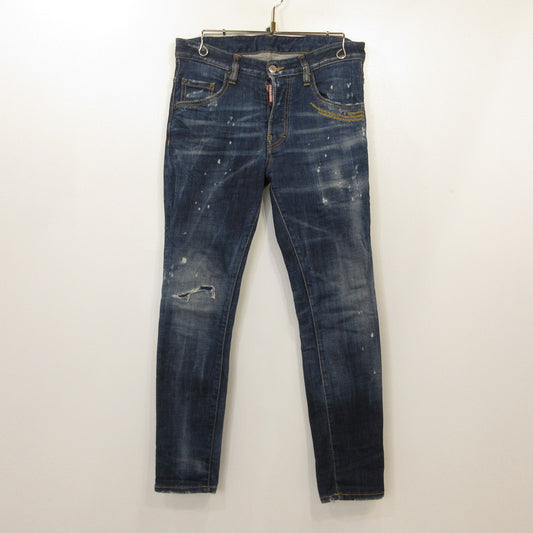 【中古】DSQUARED2 | ディースクエアード Skater Jean デニムパンツ S71LB0780 国内正規タグ ネイビー サイズ：42【姫路東店】