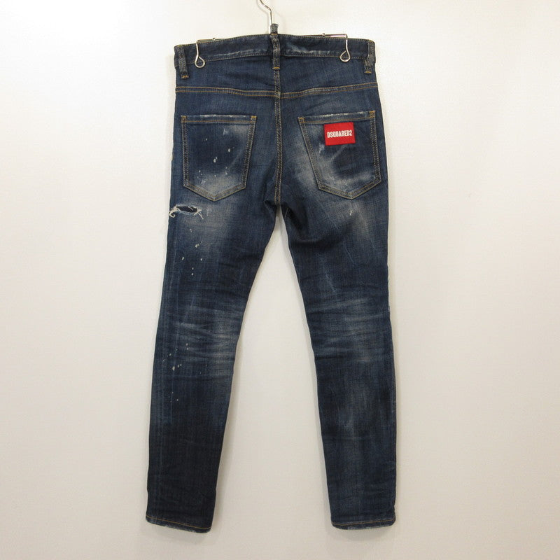 【中古】DSQUARED2 | ディースクエアード Skater Jean デニムパンツ S71LB0780 国内正規タグ ネイビー サイズ：42【姫路東店】