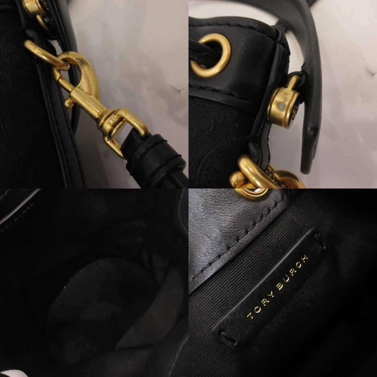 Tory Burch | トリーバーチ T Monogram Mini Bucket Bag その他バッグ 152130 ブラック【姫路東店】