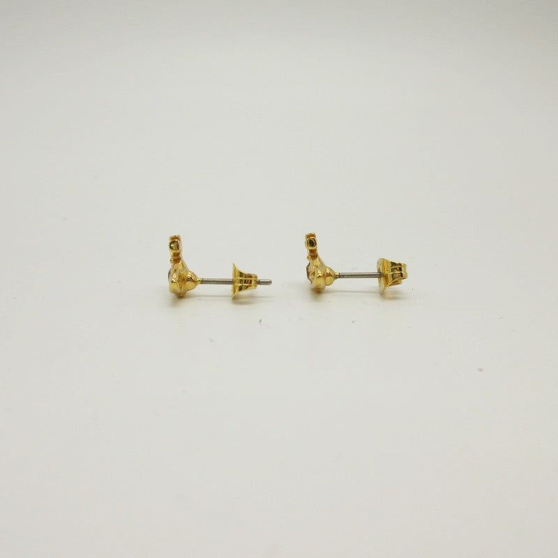 Vivienne Westwood | ヴィヴィアンウエストウッド NANO SOLITAIRE EARRINGS ピアス ゴールド【姫路東店】