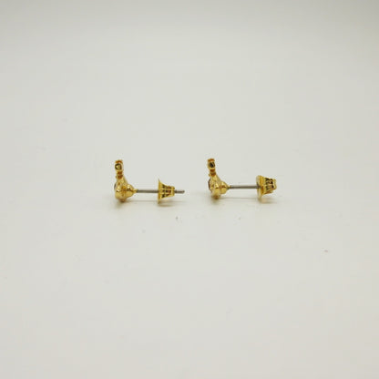 Vivienne Westwood | ヴィヴィアンウエストウッド NANO SOLITAIRE EARRINGS ピアス ゴールド【姫路東店】