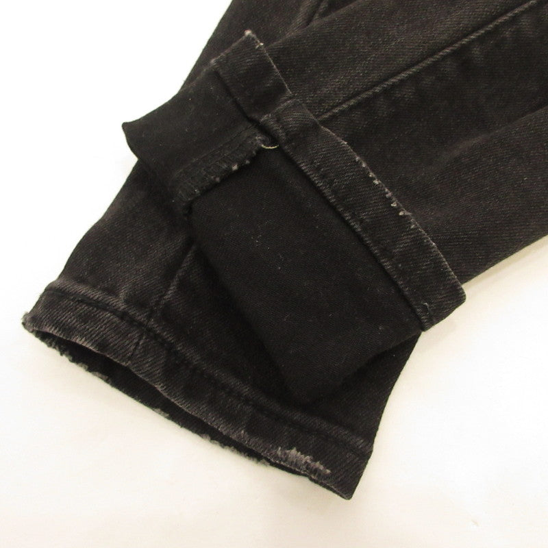【中古】mnml | ミニマル X165 PAISLEY STRETCH DENIM デニムパンツ ブラック【姫路東店】