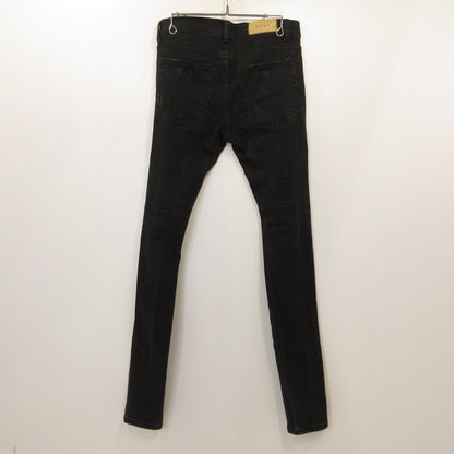 【中古】mnml | ミニマル X165 PAISLEY STRETCH DENIM デニムパンツ ブラック【姫路東店】