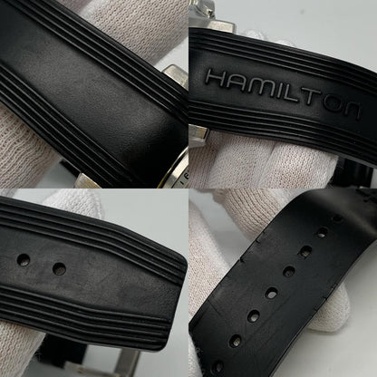 HAMILTON | ハミルトン ｼﾞｬｽﾞﾏｽﾀｰ ﾛｰﾄﾞﾚｰｼﾝｸﾞｸﾛﾉｸﾞﾗﾌ 腕時計 H328160 アナログ自動巻き ブラック【姫路東店】