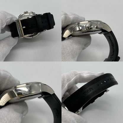 HAMILTON | ハミルトン ｼﾞｬｽﾞﾏｽﾀｰ ﾛｰﾄﾞﾚｰｼﾝｸﾞｸﾛﾉｸﾞﾗﾌ 腕時計 H328160 アナログ自動巻き ブラック【姫路東店】