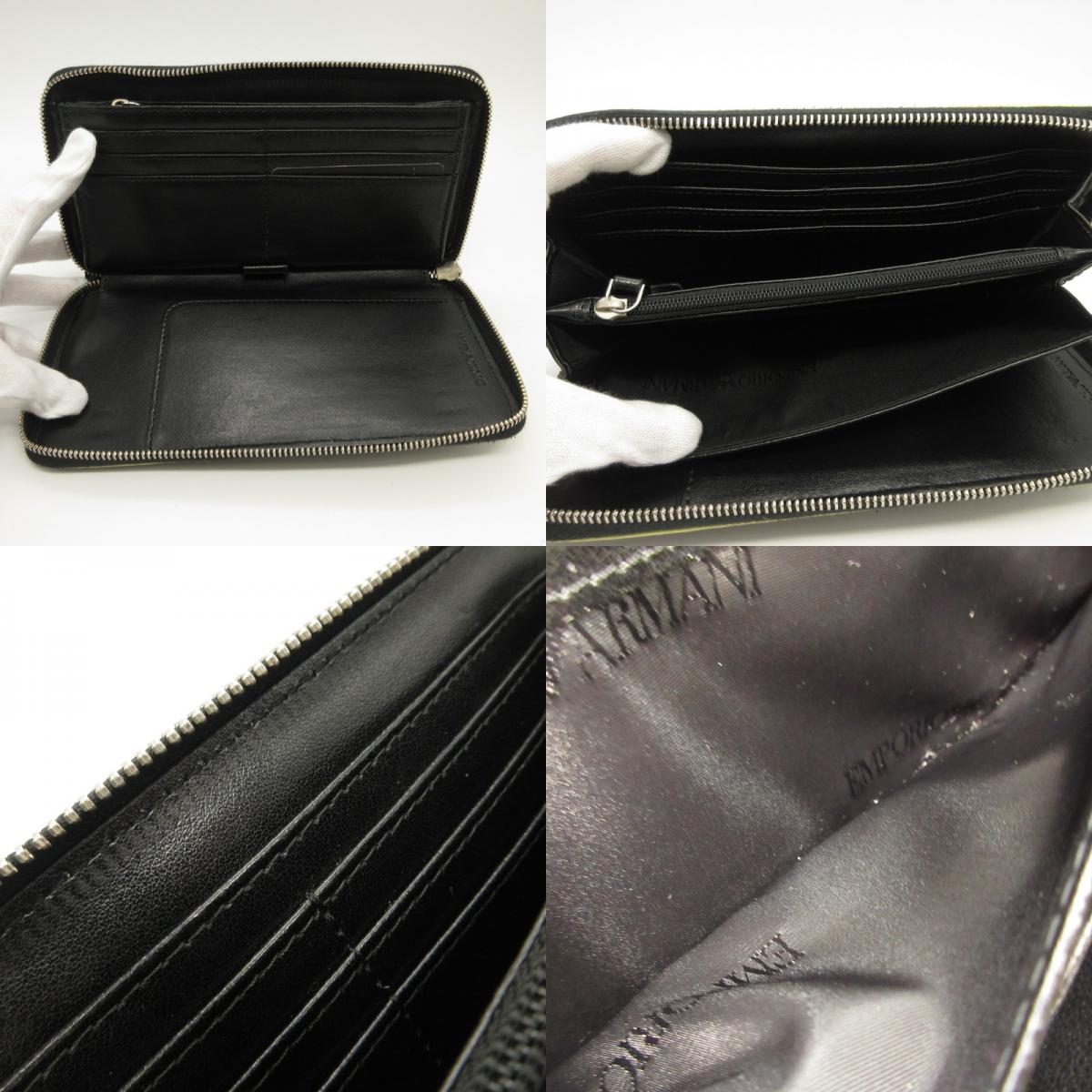 Emporio Armani | エンポリオ・アルマーニ 長財布 Y4R169 Y109E ブラック【姫路東店】