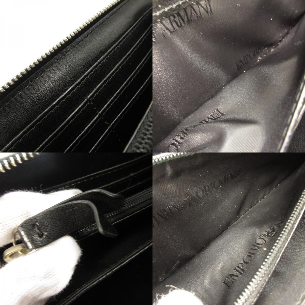 Emporio Armani | エンポリオ・アルマーニ 長財布 Y4R169 Y109E ブラック【姫路東店】