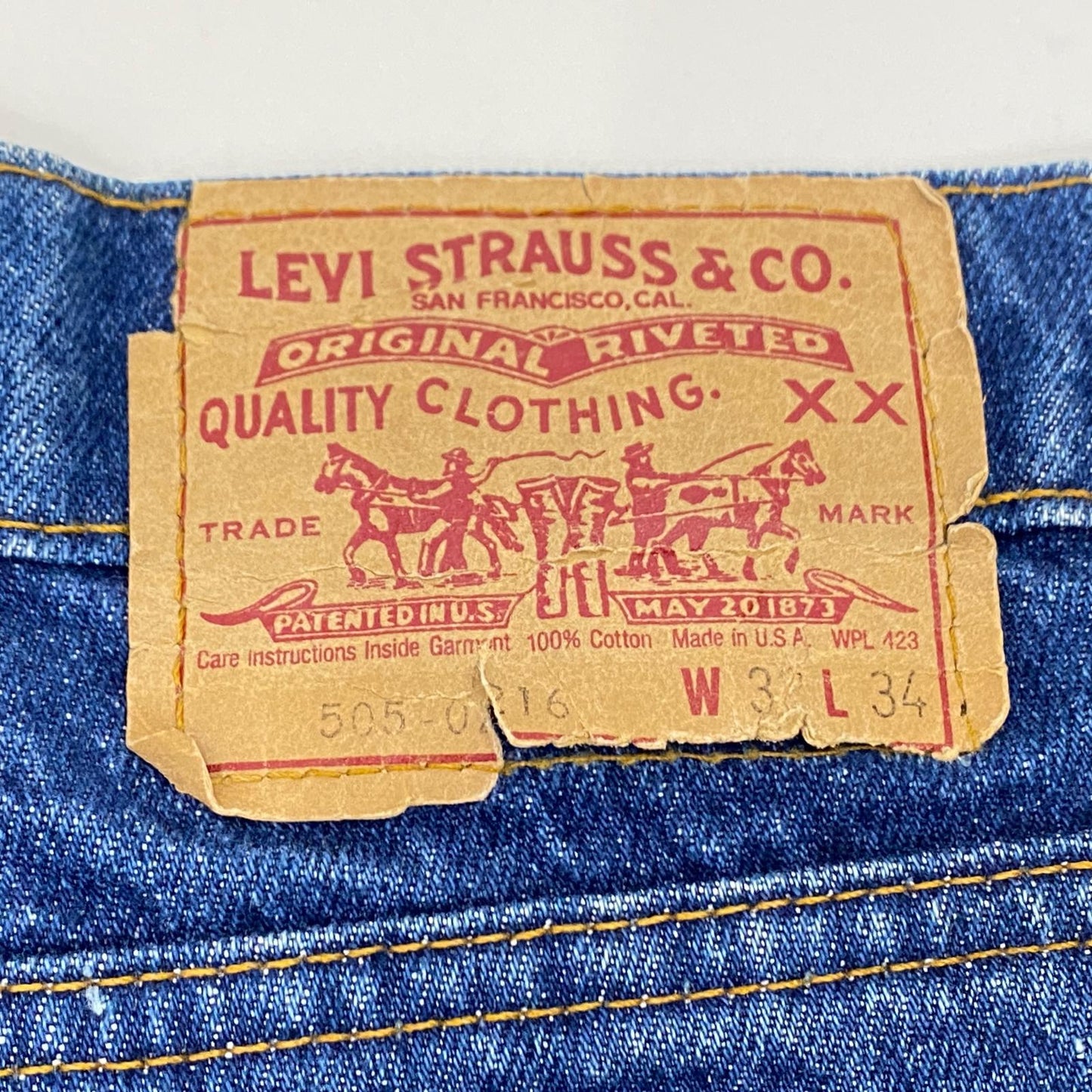 Levi's | リーバイス 505-0216 デニムパンツ 30889-5 80s W:32 ブルー【姫路東店】