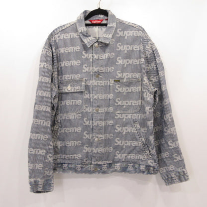 Supreme | シュプリーム Denim Chore Trucker Jacket 'Stripe' デニム 2024S/S サイズ：XL【姫路東店】