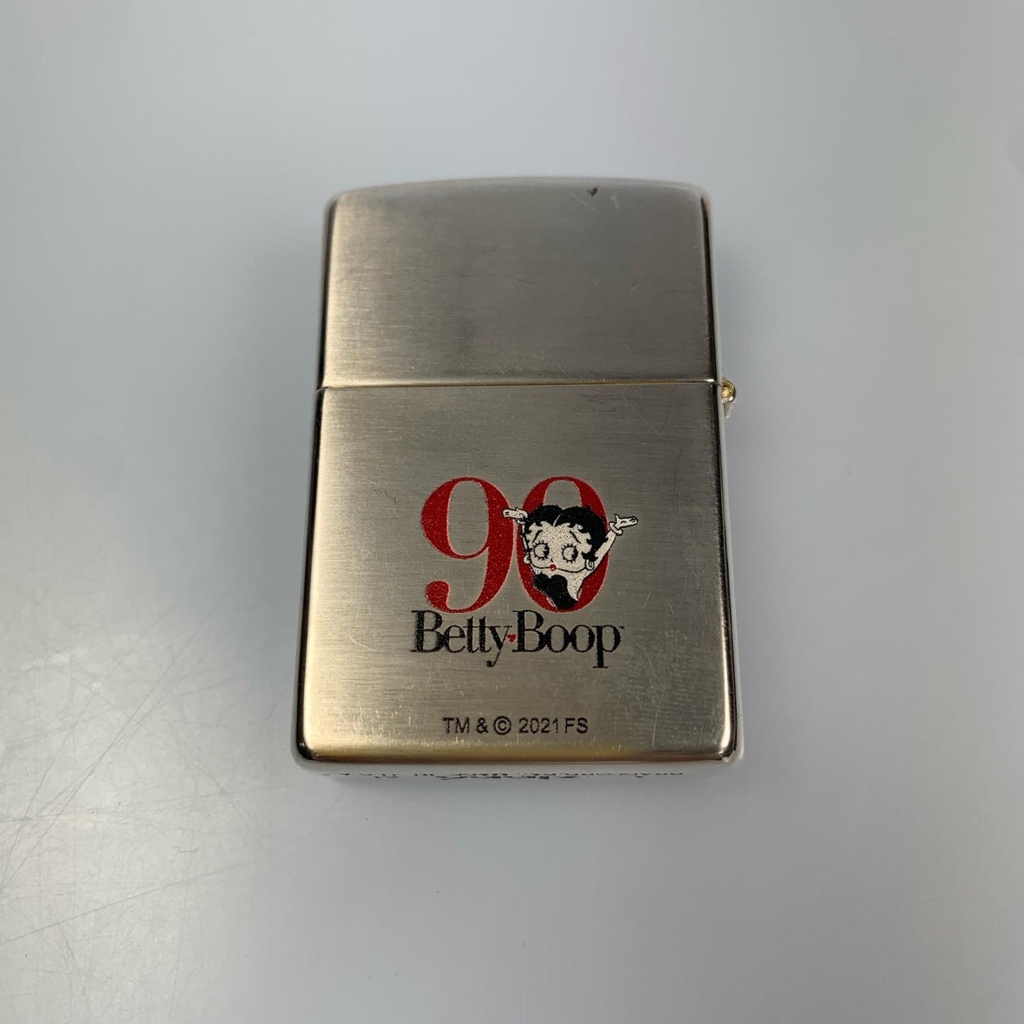 【中古】ZIPPO | ジッポ BETTY BOOP 90th LOVE 「B」 ライター 年式:2021年製 シルバー【姫路東店】