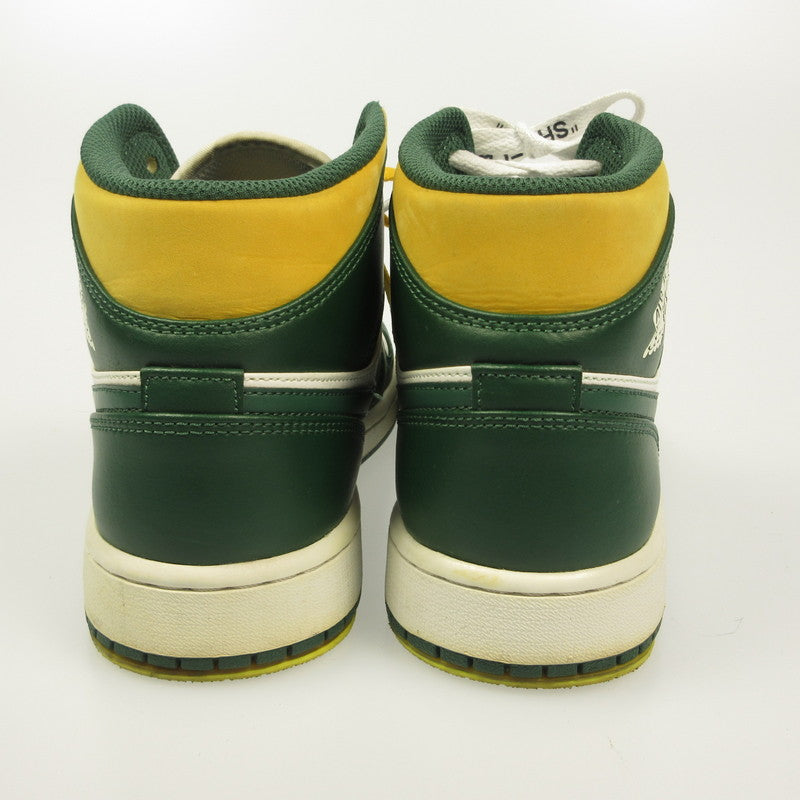 NIKE | ナイキ Air Jordan 1 Mid 'Seattle Supersonics' スニーカー 554724-371 グリーン 27cm【姫路東店】