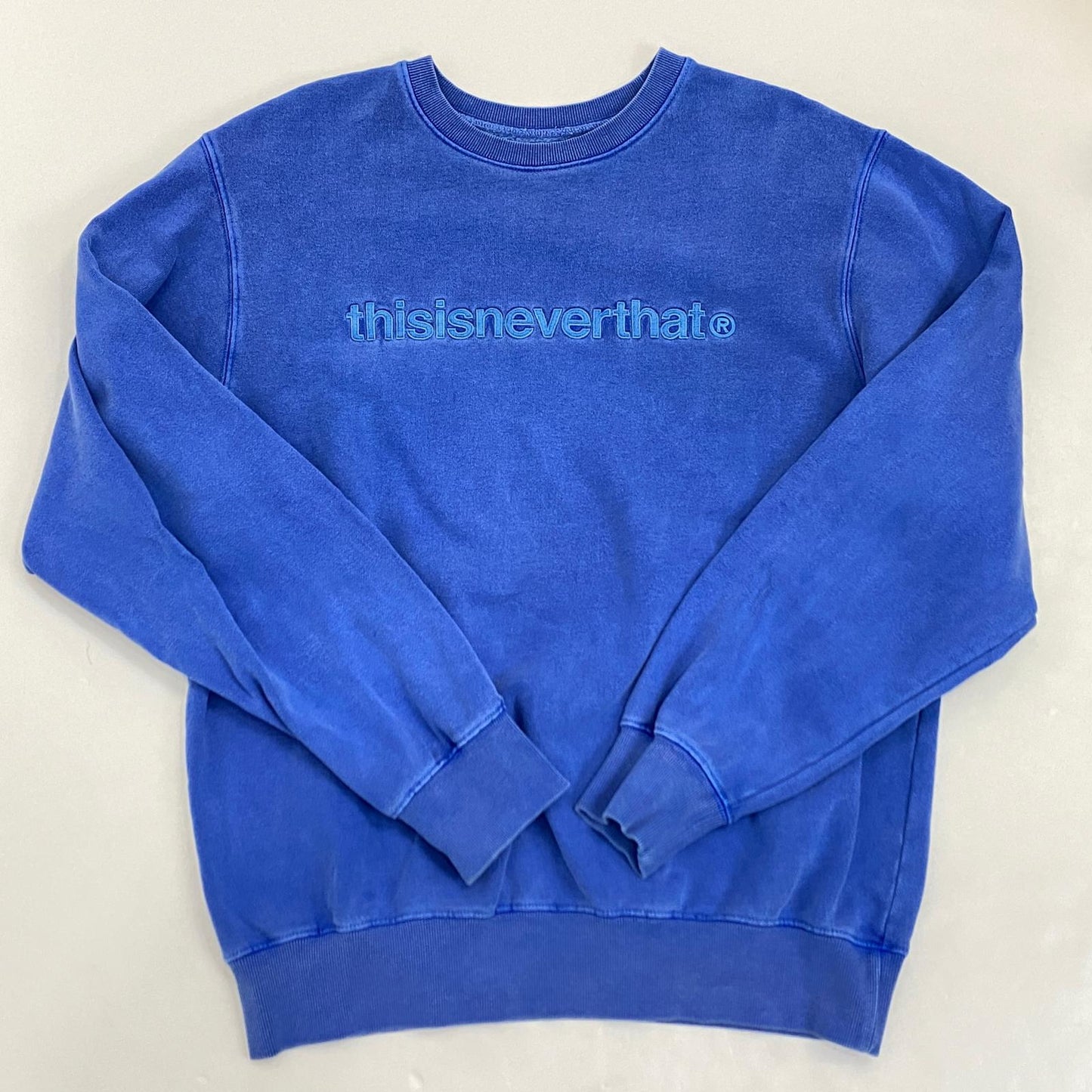 thisisneverthat | ディスイズネバーザット T-Logo Crewneck スウェット TN230TSWCW01 ブルー サイズ：L【姫路東店】
