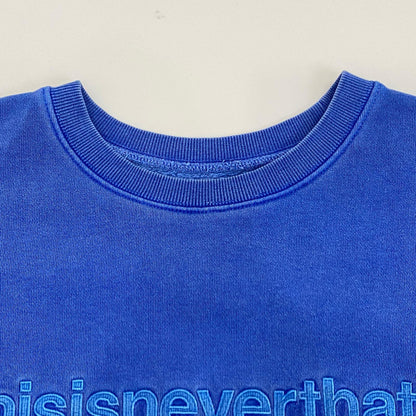 thisisneverthat | ディスイズネバーザット T-Logo Crewneck スウェット TN230TSWCW01 ブルー サイズ：L【姫路東店】