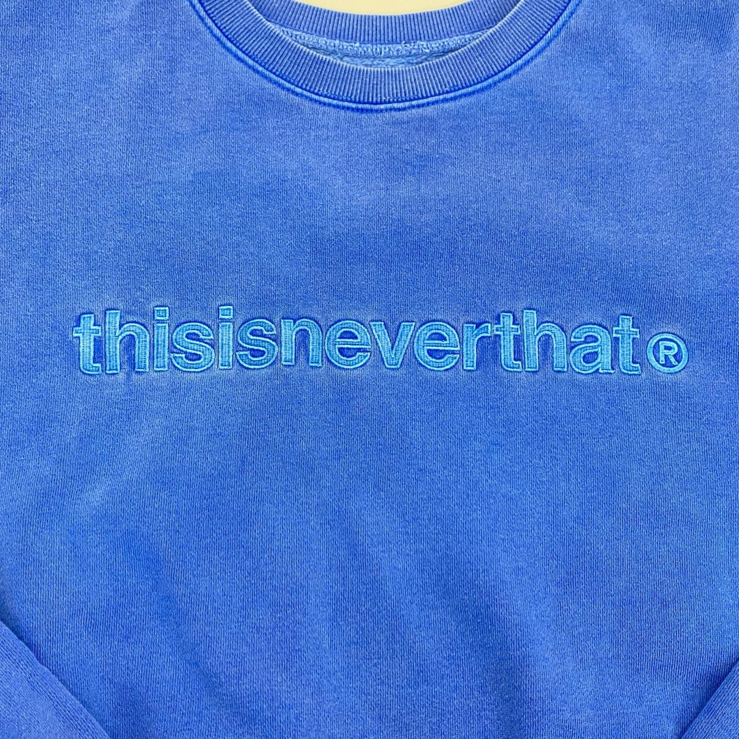thisisneverthat | ディスイズネバーザット T-Logo Crewneck スウェット TN230TSWCW01 ブルー サイズ：L【姫路東店】