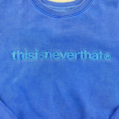thisisneverthat | ディスイズネバーザット T-Logo Crewneck スウェット TN230TSWCW01 ブルー サイズ：L【姫路東店】