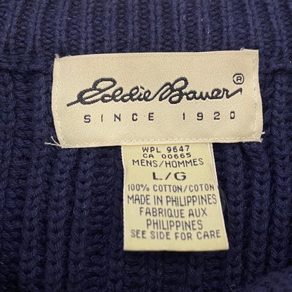 Eddie Bauer | エディー・バウアー セーター 90s ネイビー サイズ：L【姫路東店】