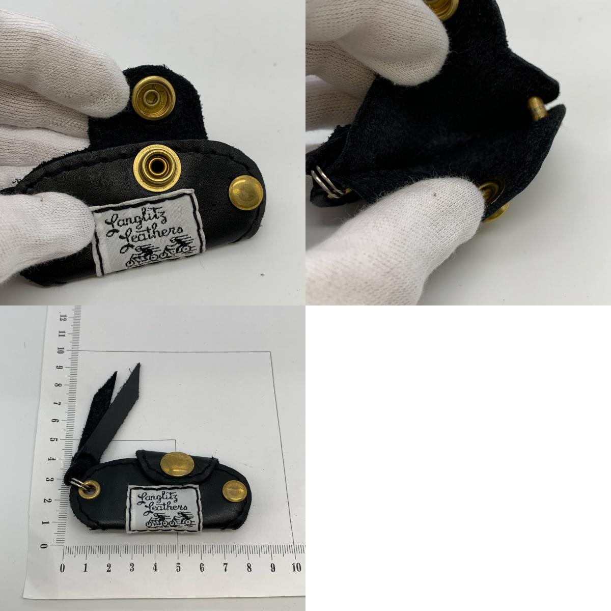 Langlitz Leathers | ラングリッツレザーズ clem key holder キーケース ブラック【姫路東店】