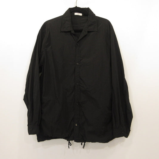 ATON | エイトン hand dyed nylon shirts jacket 長袖シャツ 7110334 ブラック サイズ：4【姫路東店】