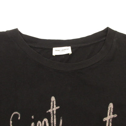SAINT LAURENT | サンローラン BOUCHE/NO SMOKING 半袖Ｔシャツ 482676YB1HU1004 ブラック サイズ：3【姫路東店】