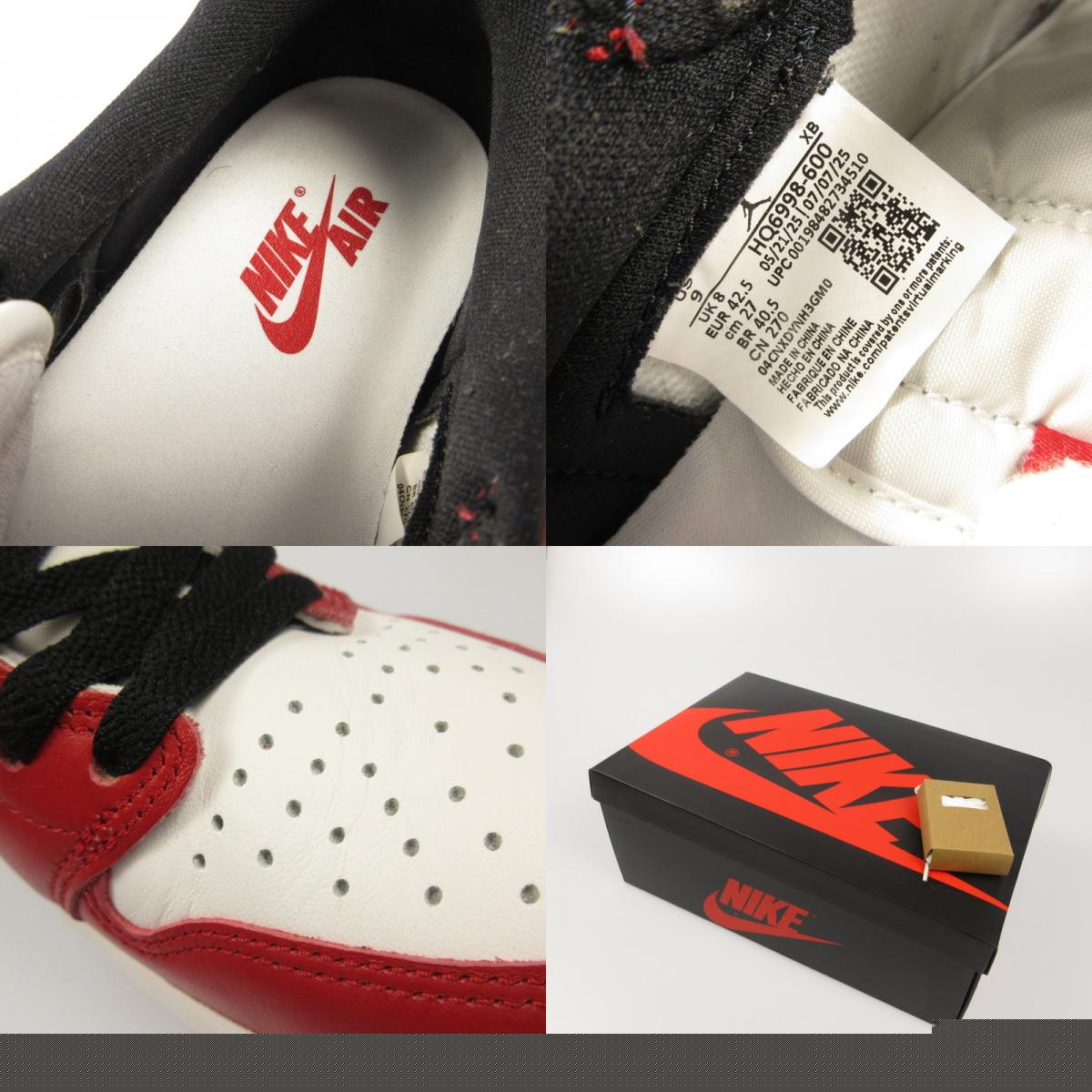 NIKE | ナイキ AIR JORDAN 1 LOW OG CHICAGO スニーカー HQ6998-600 レッド 27cm【姫路東店】