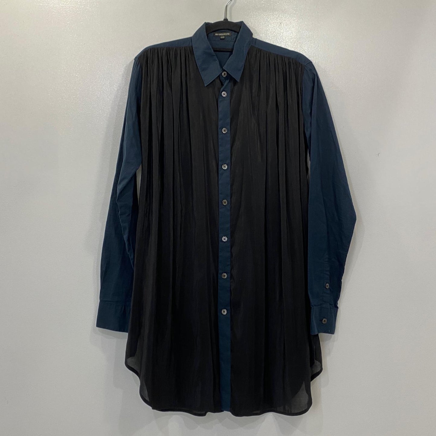 ANN DEMEULEMEESTER | アンドゥムルメステール 長袖シャツ 21-01-832025 ブラック サイズ：XXS【姫路東店】