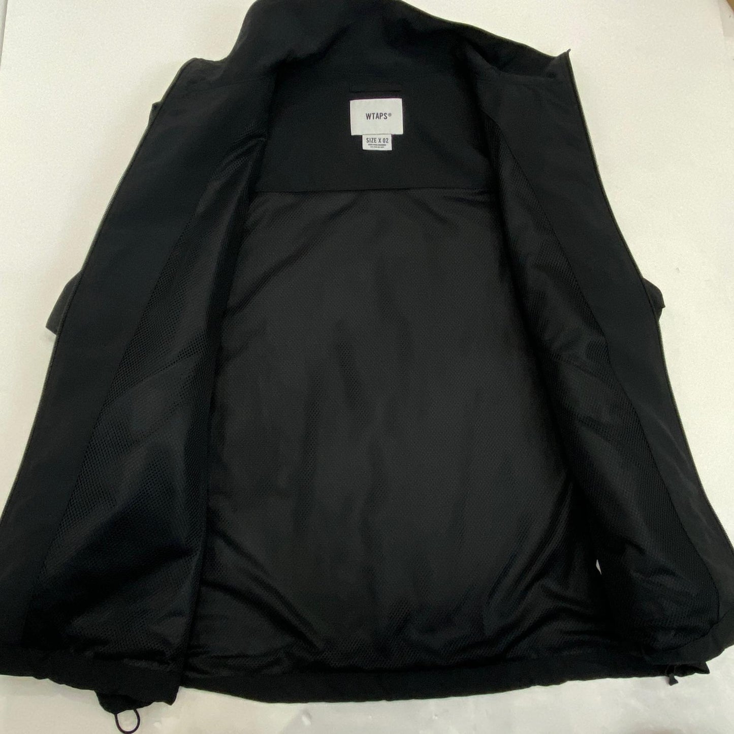 W)TAPS | ダブルタップス TRACK / JACKET / NYLON. TUSSAH. PERTEX ナイロンジャケット 242CWDT-JKM02 2024A/W ブラック サイズ：2【姫路東店】
