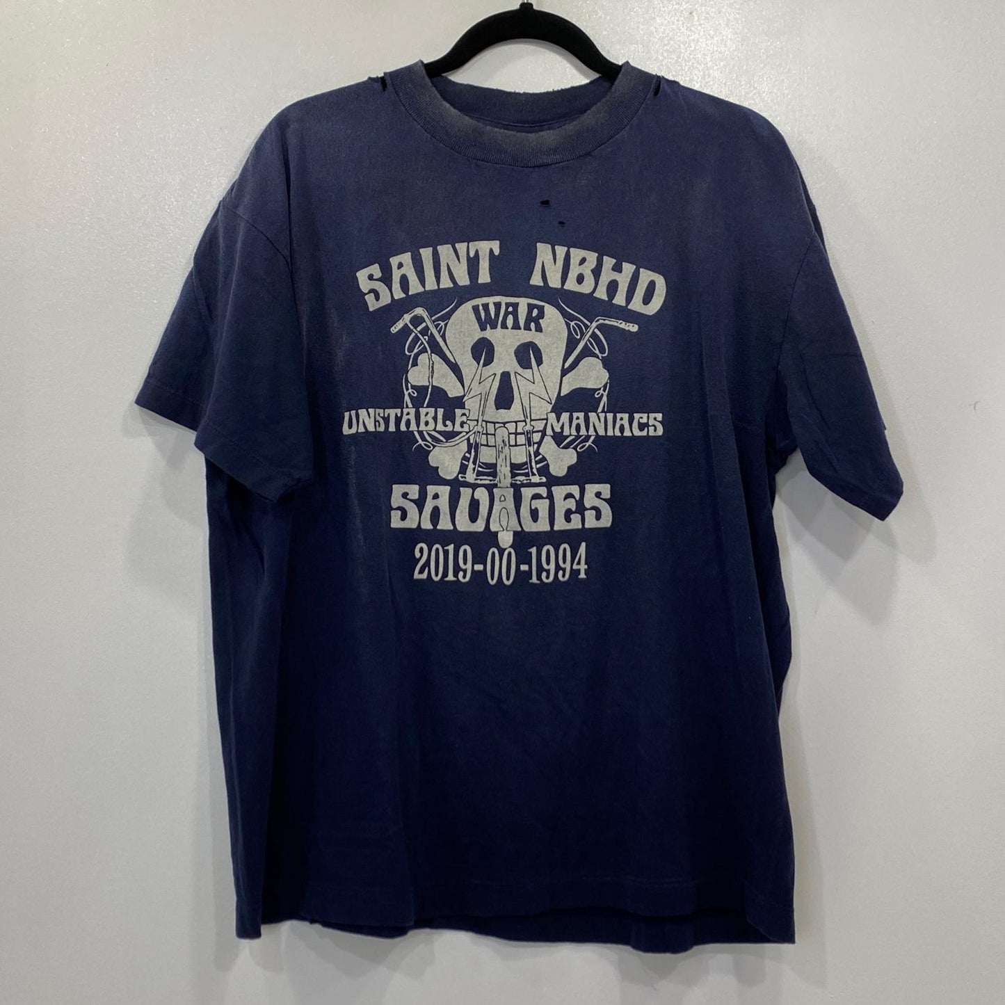 SAINT MICHAEL | セントマイケルセイントマイケル STHD S/S TEE 半袖Ｔシャツ SM-HR8-0000-C71 2025S/S ネイビー サイズ：M【姫路東店】