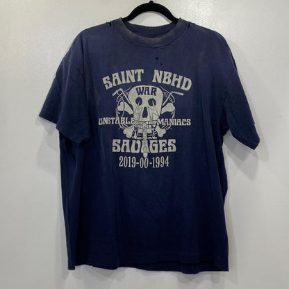SAINT MICHAEL | セントマイケルセイントマイケル STHD S/S TEE 半袖Ｔシャツ SM-HR8-0000-C71 2025S/S ネイビー サイズ：M【姫路東店】