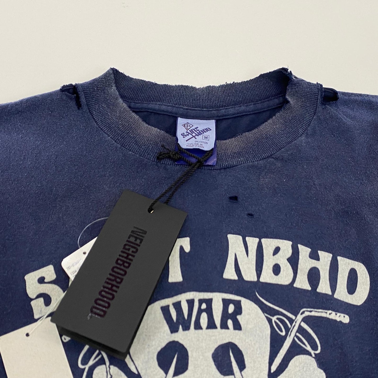SAINT MICHAEL | セントマイケルセイントマイケル STHD S/S TEE 半袖Ｔシャツ SM-HR8-0000-C71 2025S/S ネイビー サイズ：M【姫路東店】