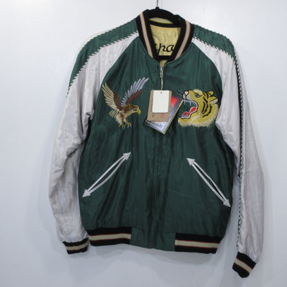 TAILOR TOYO(東洋エンタープライズ) | テイラートウヨウテイラートーヨー Early 1950s Style ACETATE SUKA SOUVENIR JACKET スーベニアジャケット TT15682 ROARING TIGER×JAPAN MAP リバーシブル サイズ：M【姫路東店】