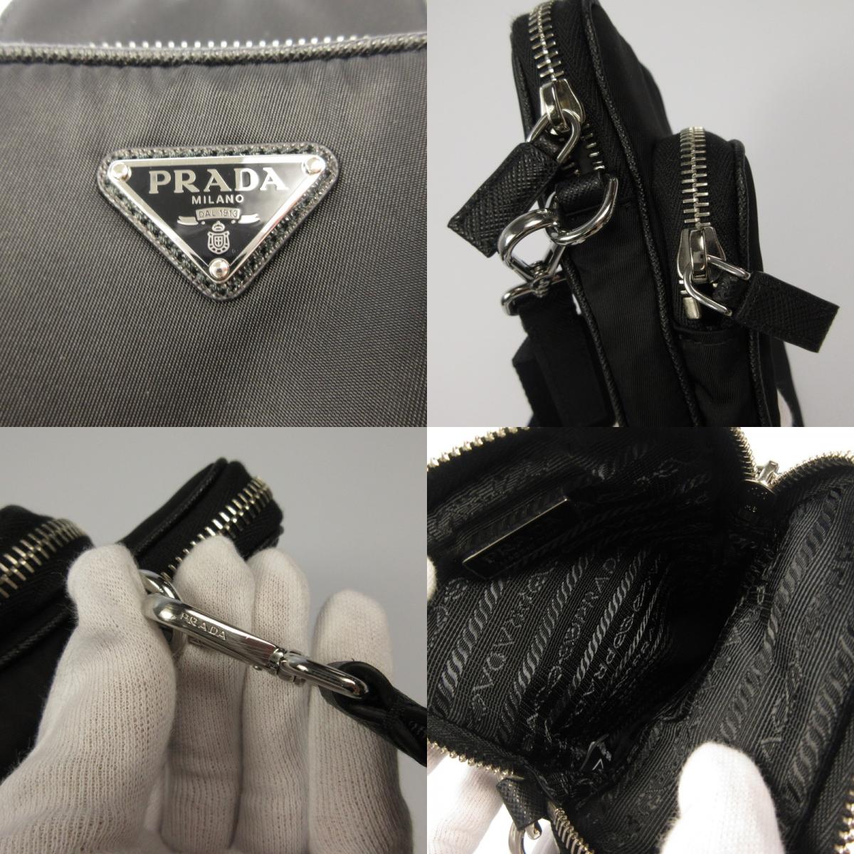 PRADA | プラダ Re-Nylon サフィアーノレザー スマートフォンケース その他小物 2ZT066【姫路東店】