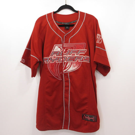 RUFF RYDERS 半袖シャツ レッド サイズ：XL【姫路東店】