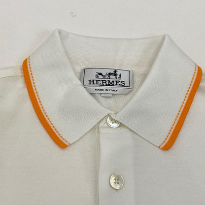 HERMES | エルメス POLO COL SURPIQUE ポロシャツ H937570HA90 ポロシャツ半袖 ホワイト サイズ：XS【姫路東店】