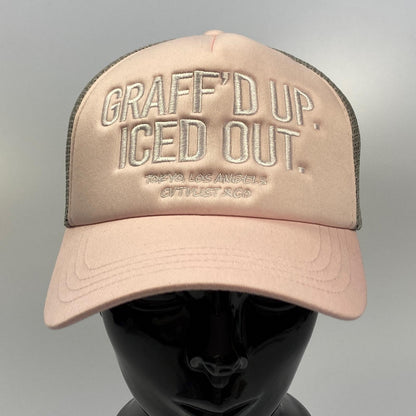 CVTVLIST | カタリスト IF&CO ICED OUT TRUCKER CAP キャップ 2501080502 メッシュキャップ ピンク【姫路東店】