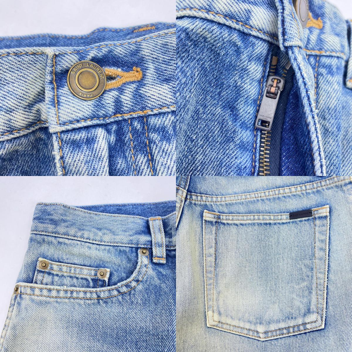 SAINT LAURENT | サンローラン ショートパンツ 643542 国内正規品 ブルー サイズ：30【姫路東店】