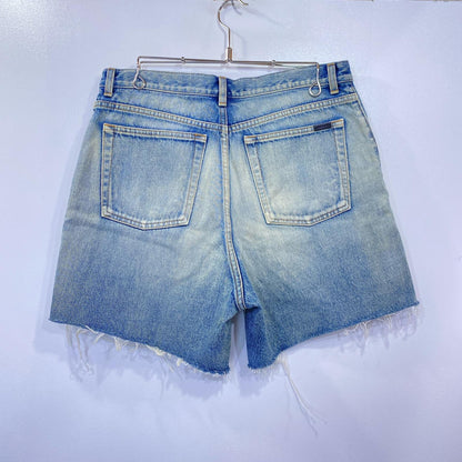 SAINT LAURENT | サンローラン ショートパンツ 643542 国内正規品 ブルー サイズ：30【姫路東店】