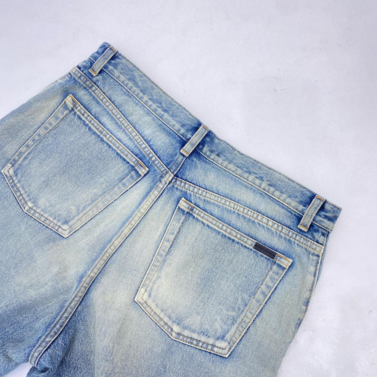 SAINT LAURENT | サンローラン ショートパンツ 643542 国内正規品 ブルー サイズ：30【姫路東店】