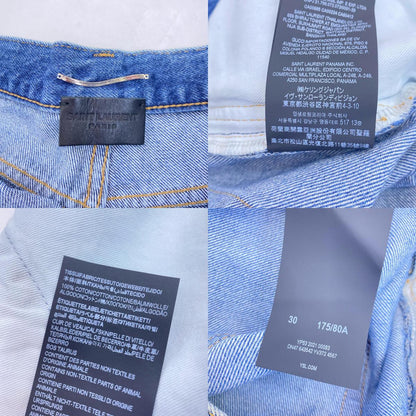 SAINT LAURENT | サンローラン ショートパンツ 643542 国内正規品 ブルー サイズ：30【姫路東店】