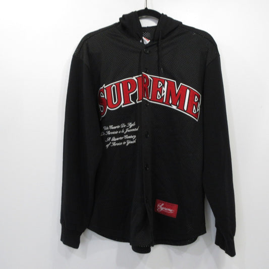 Supreme | シュプリーム MESH HOODED L/S BASEBALL JERSEY パーカー 2020S/S ブラック サイズ：S【姫路東店】