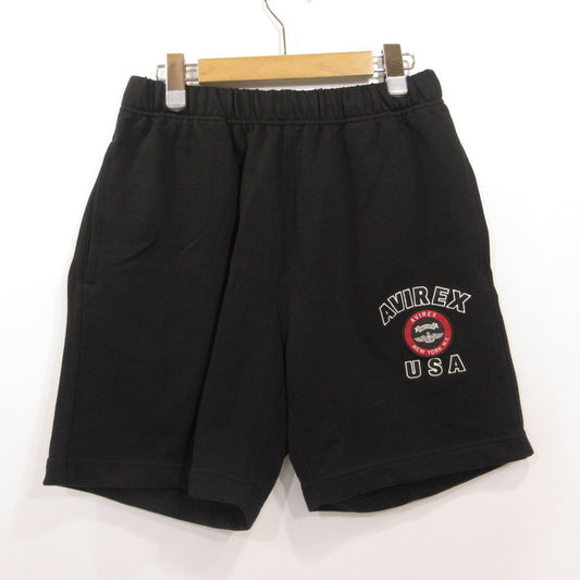 AVIREX | アヴィレックス VARSITY LOGO SHORTS ショートパンツ 783-5913002 ブラック サイズ：M【姫路東店】