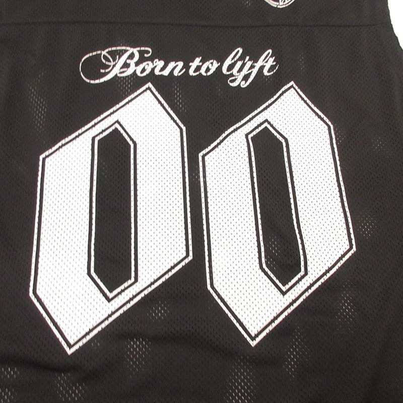 EXTRA BIG MESH FOOTBALL SHIRT 半袖シャツ ブラック サイズ：S【姫路東店】