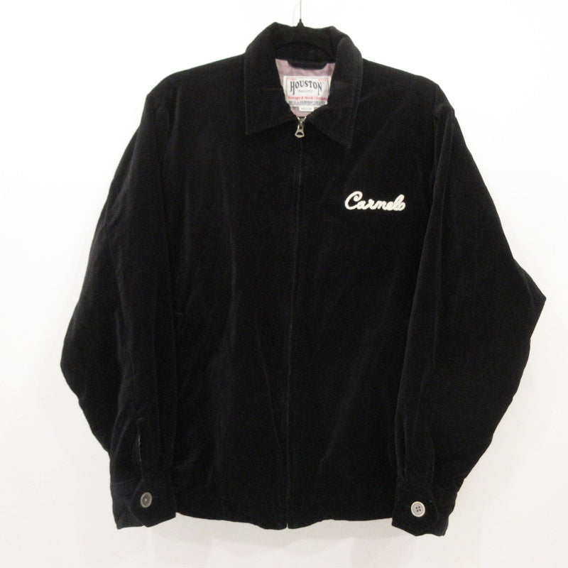 HOUSTON | ヒューストン COTTON VELVETEEN HARRINGTON JACKET スーベニアジャケット 51510 ブラック サイズ：M【姫路東店】
