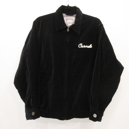 HOUSTON | ヒューストン COTTON VELVETEEN HARRINGTON JACKET スーベニアジャケット 51510 ブラック サイズ：M【姫路東店】