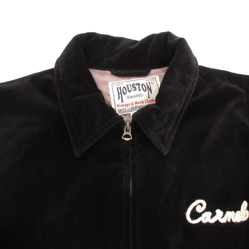 HOUSTON | ヒューストン COTTON VELVETEEN HARRINGTON JACKET スーベニアジャケット 51510 ブラック サイズ：M【姫路東店】