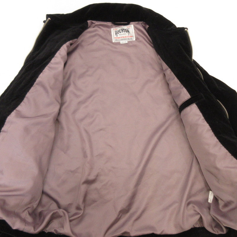 HOUSTON | ヒューストン COTTON VELVETEEN HARRINGTON JACKET スーベニアジャケット 51510 ブラック サイズ：M【姫路東店】