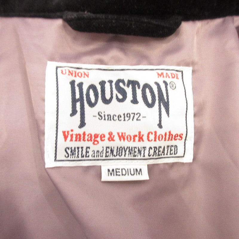 HOUSTON | ヒューストン COTTON VELVETEEN HARRINGTON JACKET スーベニアジャケット 51510 ブラック サイズ：M【姫路東店】