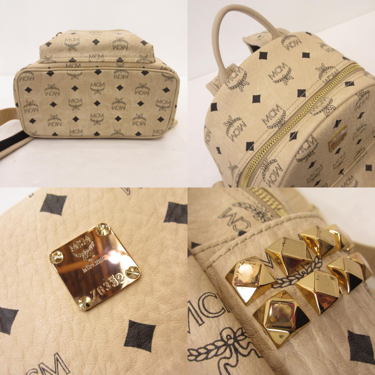 MCM | エム・シー・エム Stark Side Studs Backpack リュック・デイパック MMK6SVE37IG001【姫路東店】