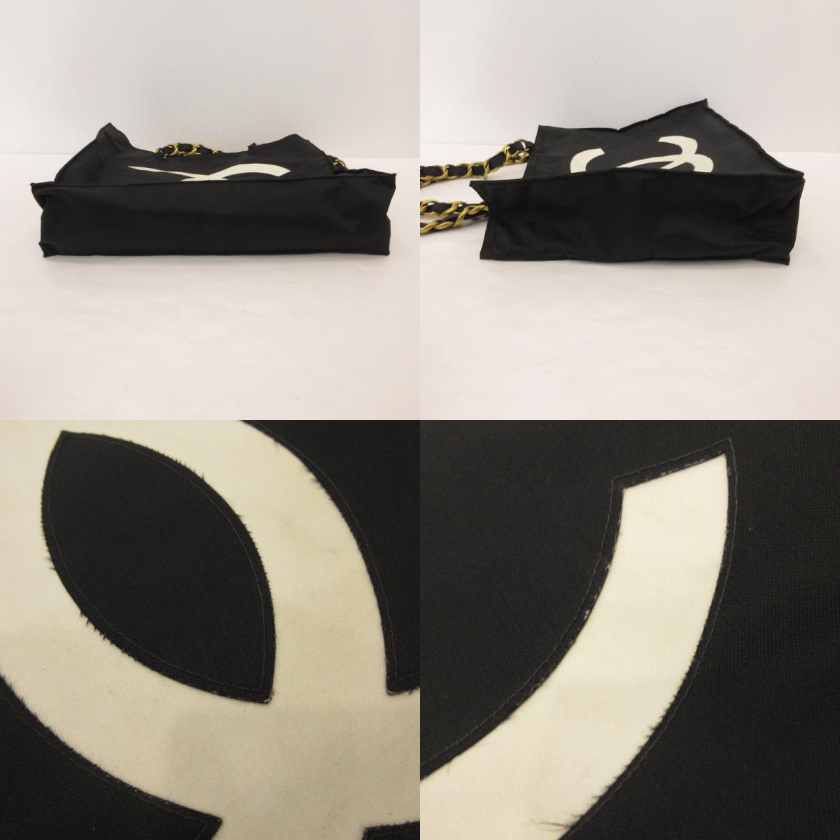 CHANEL | シャネル CCチェーン トートナイロン トートバッグ ブラック【姫路東店】